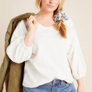 *sold* Anthropologie 'Aria' Ivory Knit Top NWT